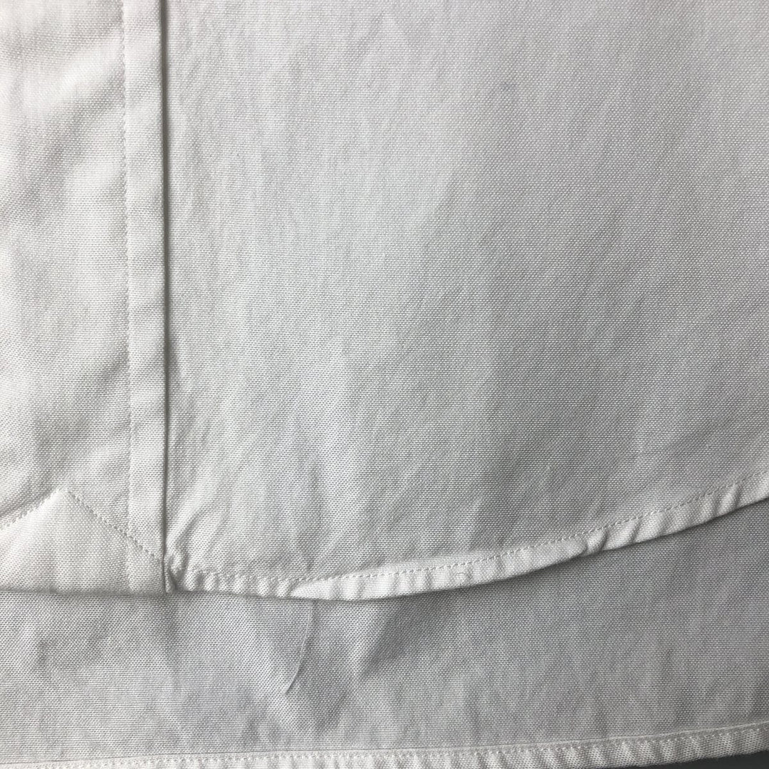Ralph Lauren YARMOUTH long sleeve button down shirt, men's size L cotton white type Vintage Second Hand