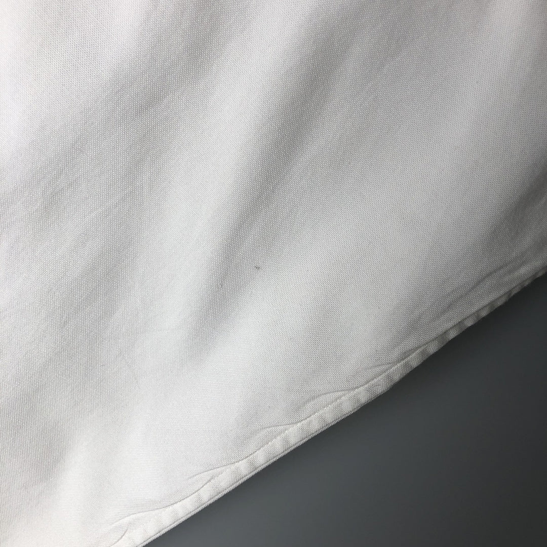 Ralph Lauren YARMOUTH long sleeve button down shirt, men's size L cotton white type Vintage Second Hand