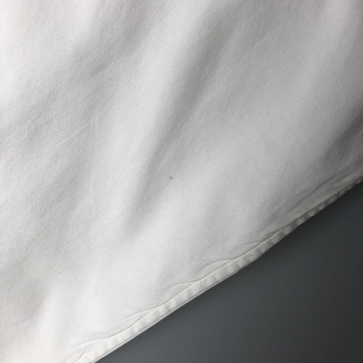 Ralph Lauren YARMOUTH long sleeve button down shirt, men's size L cotton white type Vintage Second Hand
