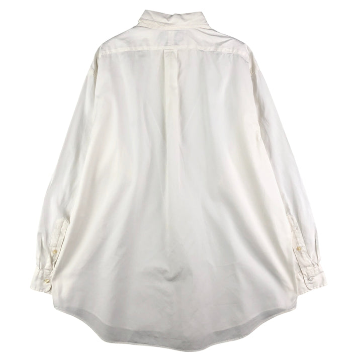 Ralph Lauren YARMOUTH long sleeve button down shirt, men's XL size cotton white type Vintage Second Hand