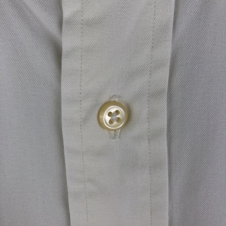 Ralph Lauren YARMOUTH long sleeve button down shirt, men's XL size cotton white type Vintage Second Hand