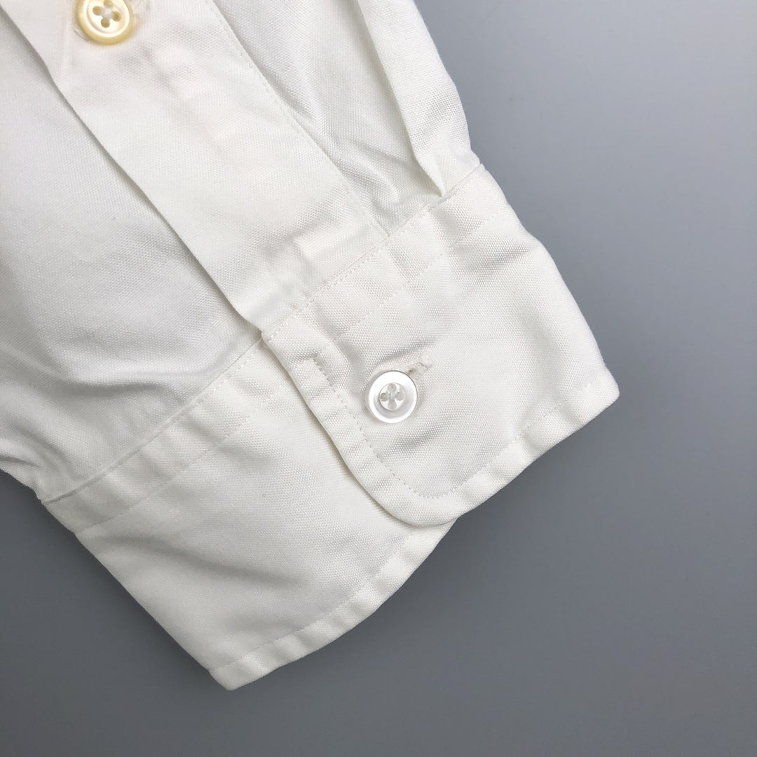 Ralph Lauren YARMOUTH long sleeve button down shirt, men's XL size cotton white type Vintage Second Hand