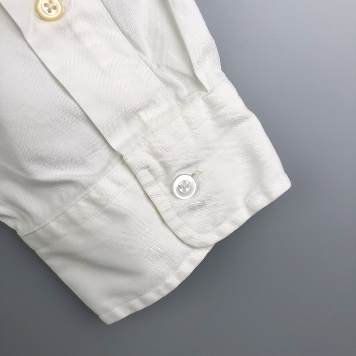 Ralph Lauren YARMOUTH long sleeve button down shirt, men's XL size cotton white type Vintage Second Hand