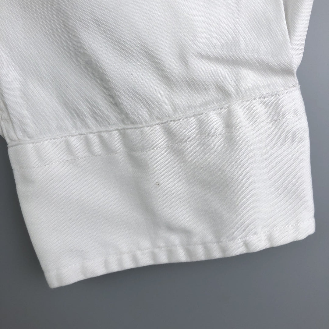 Ralph Lauren Classic Fit Long Sleeve Button Down Shirt Men's M cotton white type Vintage Second Hand