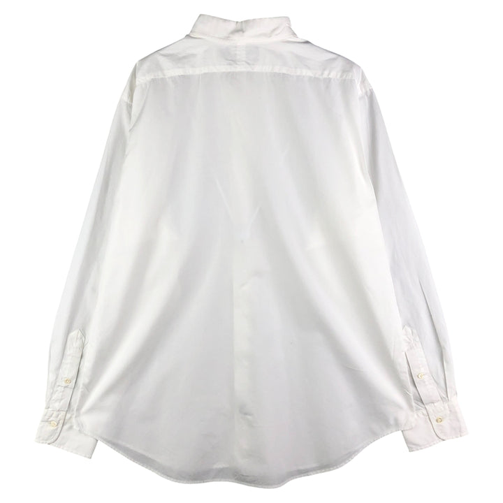 Ralph Lauren Estate Classic Fit Wide Collar Long Sleeve Cotton Shirt, Men's Size L cotton white type Vintage Second Hand