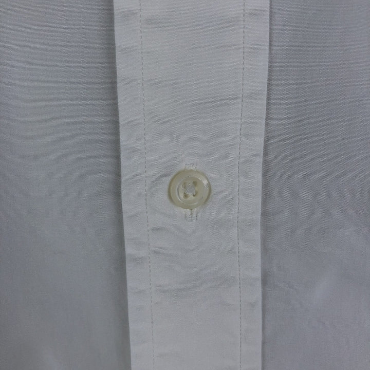 Ralph Lauren Estate Classic Fit Wide Collar Long Sleeve Cotton Shirt, Men's Size L cotton white type Vintage Second Hand