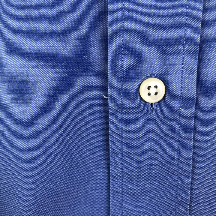 Ralph Lauren YARMOUTH long sleeve button down shirt, men's size L cotton blue type Vintage Second Hand