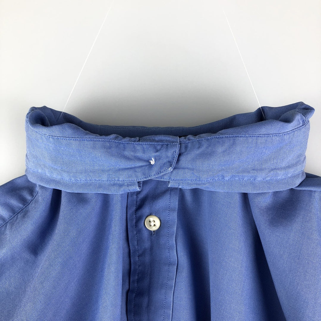 Ralph Lauren YARMOUTH long sleeve button down shirt, men's size L cotton blue type Vintage Second Hand