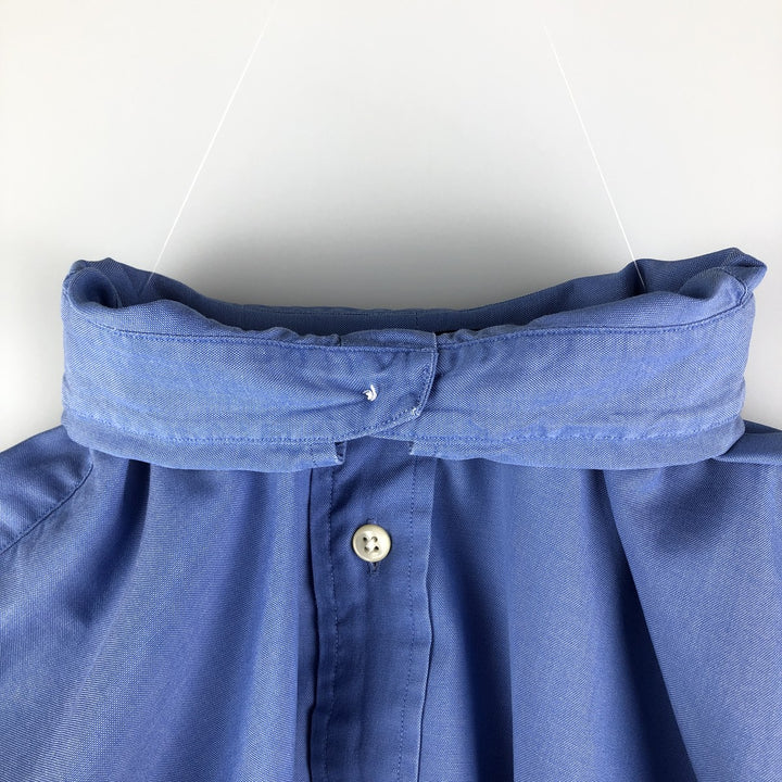 Ralph Lauren YARMOUTH long sleeve button down shirt, men's size L cotton blue type Vintage Second Hand