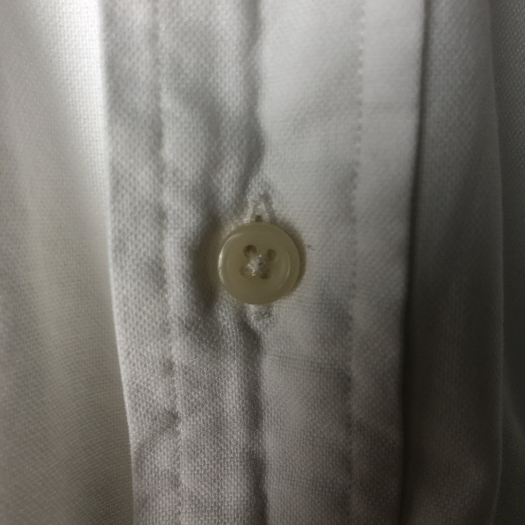 Ralph Lauren YARMOUTH long sleeve button down shirt, men's size M cotton white type Vintage Second Hand
