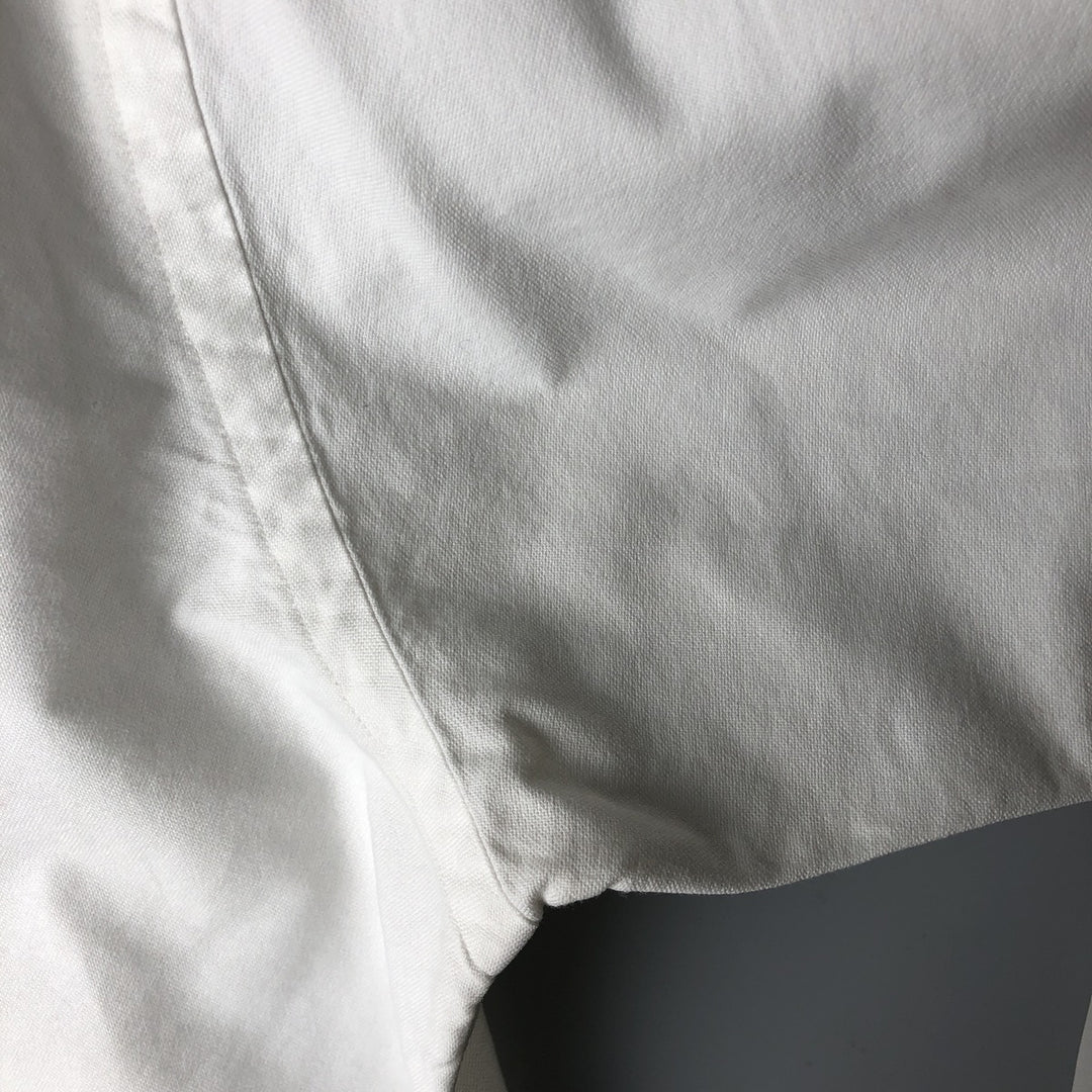 Ralph Lauren YARMOUTH long sleeve button down shirt, men's size M cotton white type Vintage Second Hand