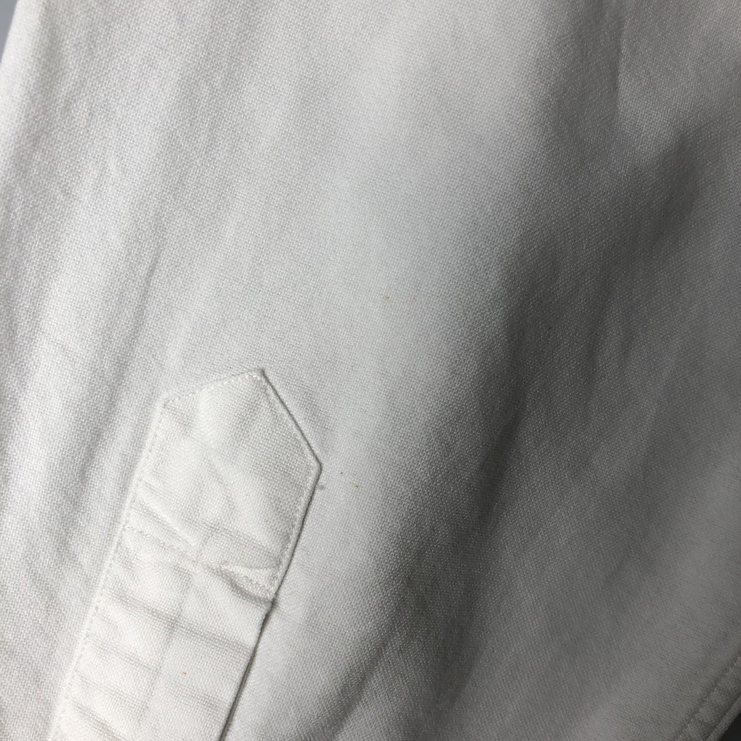 Ralph Lauren YARMOUTH long sleeve button down shirt, men's size M cotton white type Vintage Second Hand