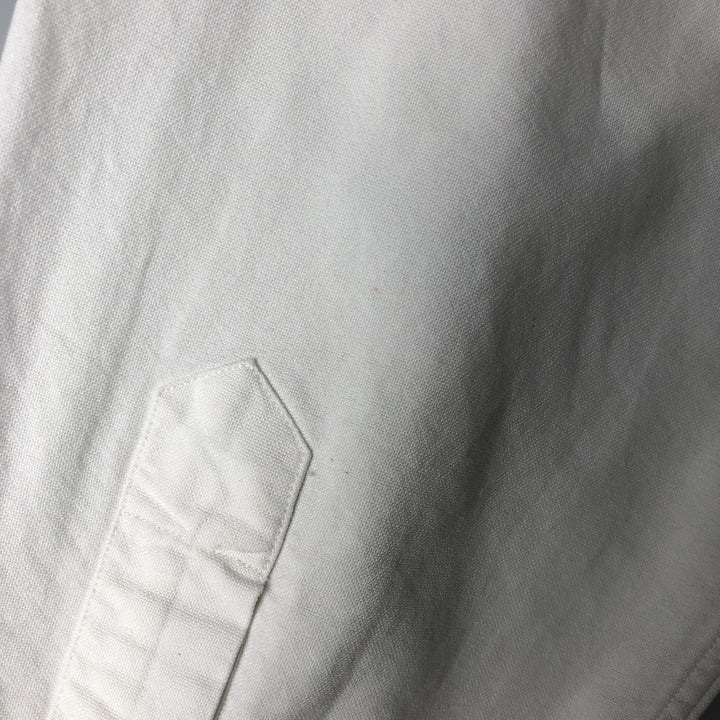 Ralph Lauren YARMOUTH long sleeve button down shirt, men's size M cotton white type Vintage Second Hand