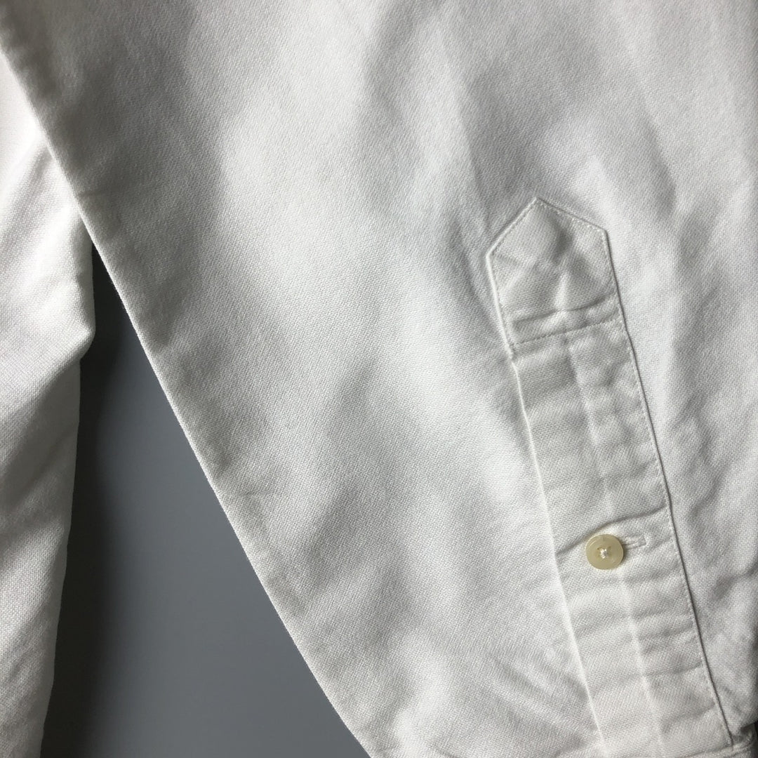 Ralph Lauren YARMOUTH long sleeve button down shirt, men's size M cotton white type Vintage Second Hand