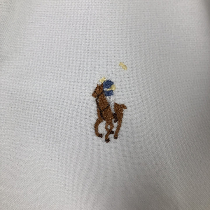 Ralph Lauren Classic Fit Long Sleeve Button Down Shirt, Men's Size L cotton white type Vintage Second Hand