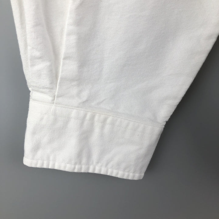 Ralph Lauren Classic Fit Long Sleeve Button Down Shirt, Men's Size L cotton white type Vintage Second Hand
