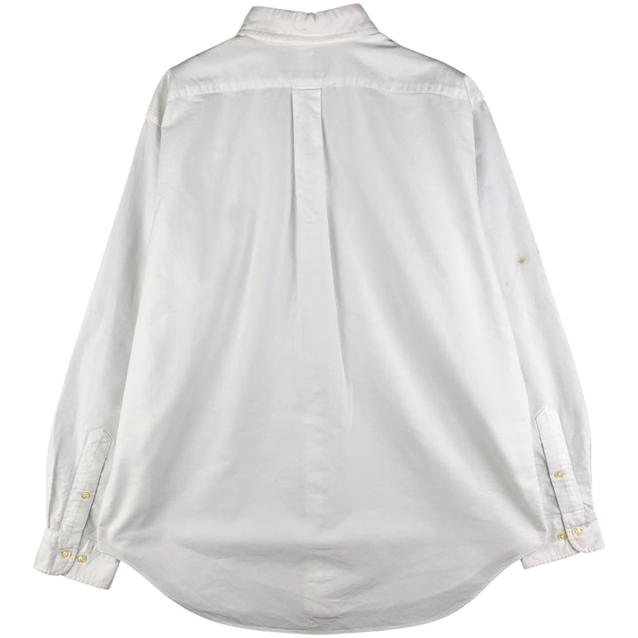 Ralph Lauren Classic Fit Long Sleeve Button Down Shirt, Men's Size L cotton white type Vintage Second Hand