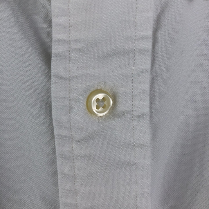 Ralph Lauren Classic Fit Long Sleeve Button Down Shirt, Men's Size L cotton white type Vintage Second Hand