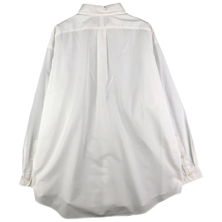 Ralph Lauren YARMOUTH long sleeve button down shirt, men's XXL size cotton white type Vintage Second Hand