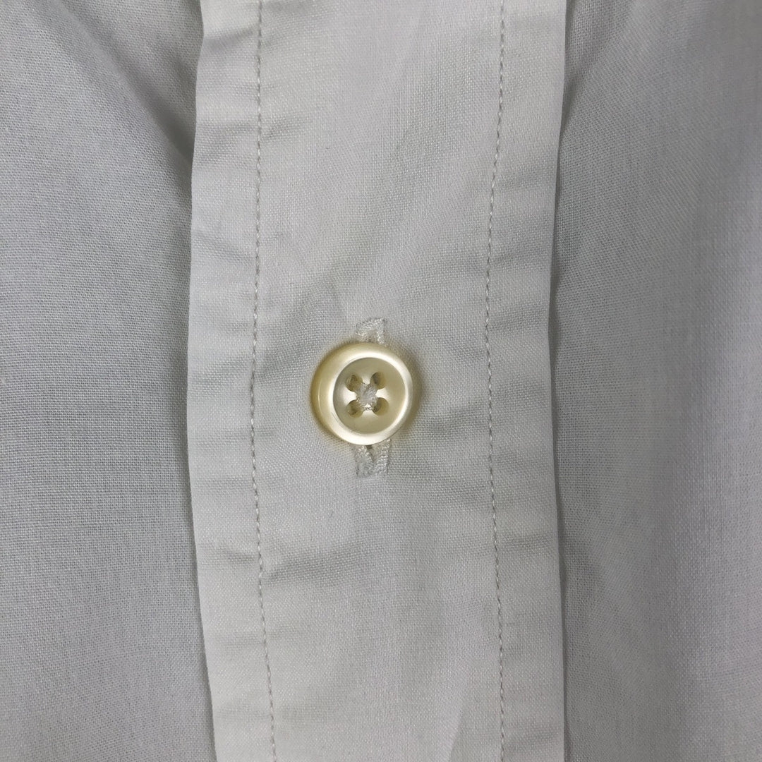 Ralph Lauren YARMOUTH long sleeve button down shirt, men's XXL size cotton white type Vintage Second Hand