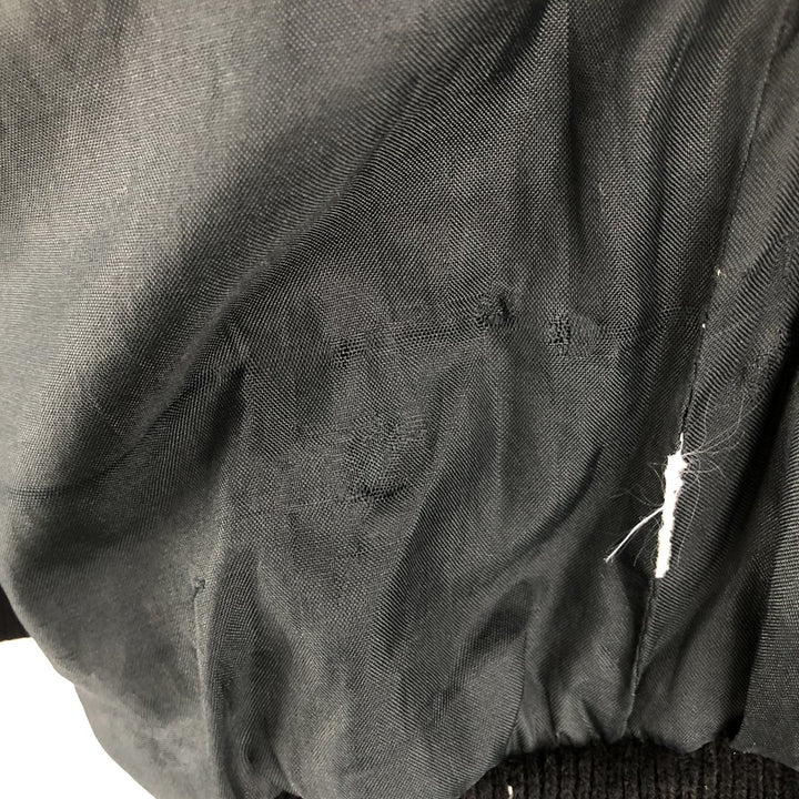 Leather blouson, men's size M genuine leather black type Vintage Second Hand