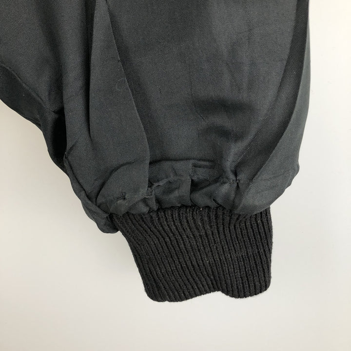 Leather blouson, men's size M genuine leather black type Vintage Second Hand