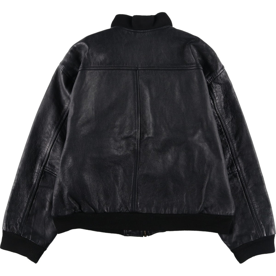 Vintage leather blouson, size M, for men unclear black type Vintage Second Hand