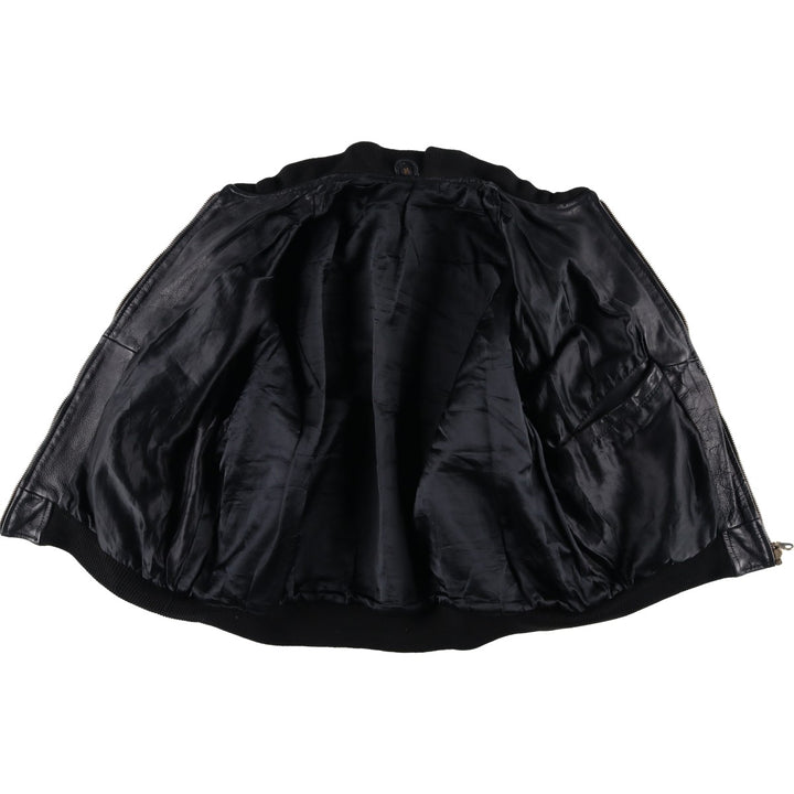 Vintage leather blouson, size M, for men unclear black type Vintage Second Hand