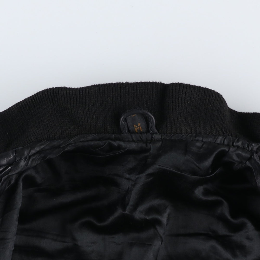 Vintage leather blouson, size M, for men unclear black type Vintage Second Hand
