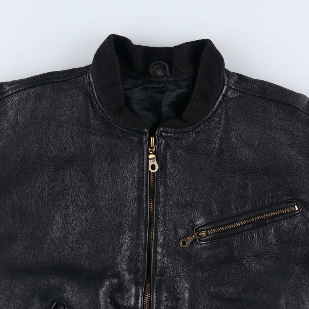 Vintage leather blouson, size M, for men unclear black type Vintage Second Hand