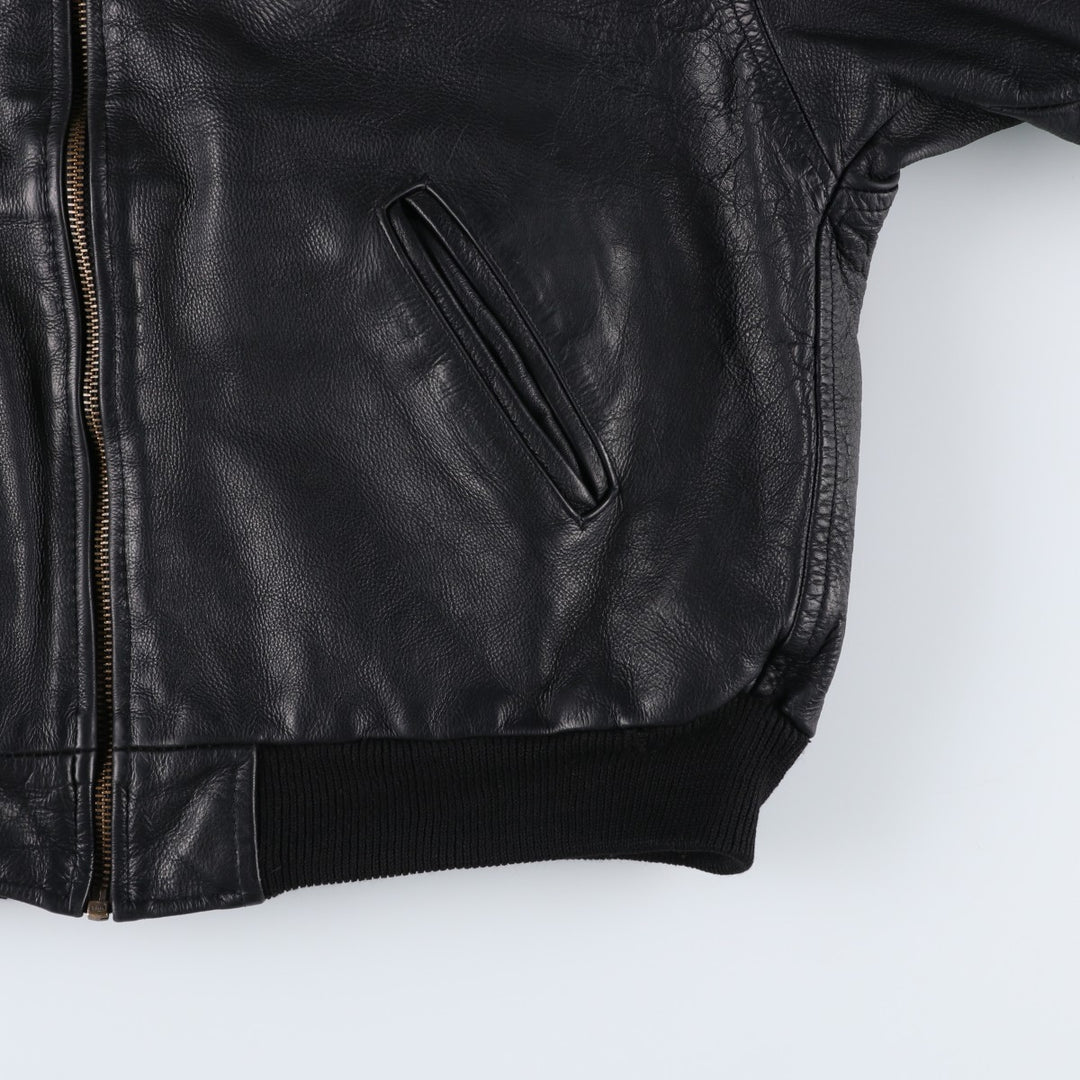 Vintage leather blouson, size M, for men unclear black type Vintage Second Hand