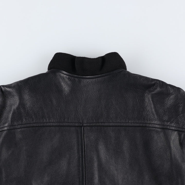 Vintage leather blouson, size M, for men unclear black type Vintage Second Hand