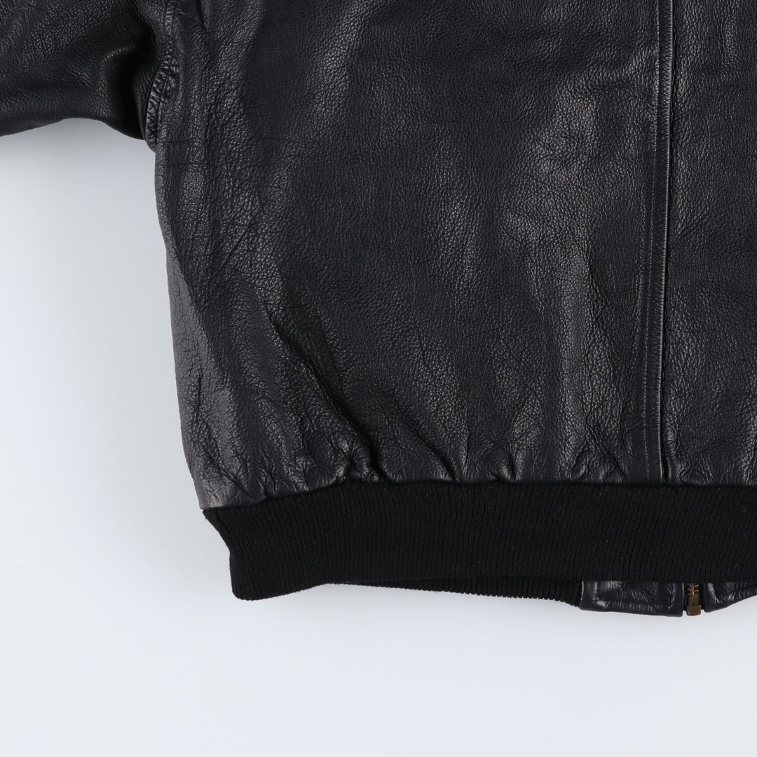 Vintage leather blouson, size M, for men unclear black type Vintage Second Hand