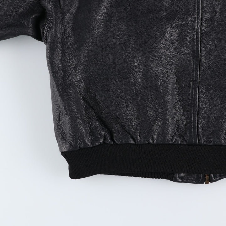 Vintage leather blouson, size M, for men unclear black type Vintage Second Hand