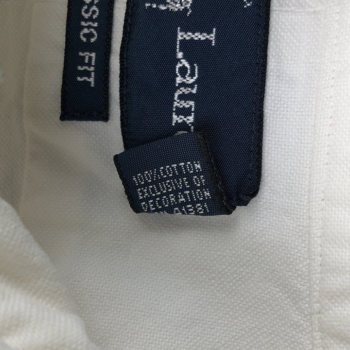 Ralph Lauren Classic Fit Long Sleeve Button Down Shirt Men's XL cotton white type Vintage Second Hand