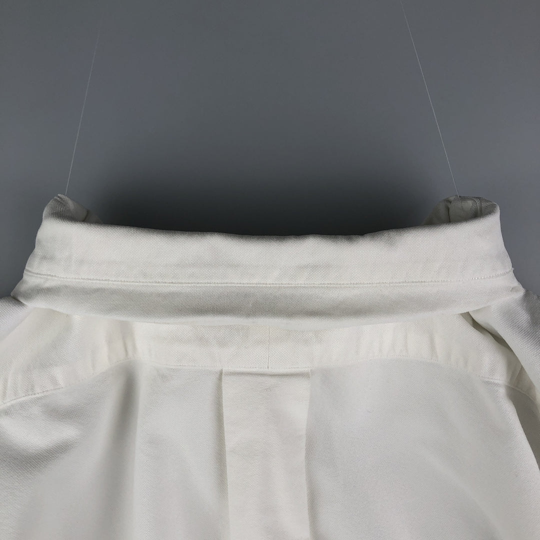 Ralph Lauren Classic Fit Long Sleeve Button Down Shirt Men's XL cotton white type Vintage Second Hand