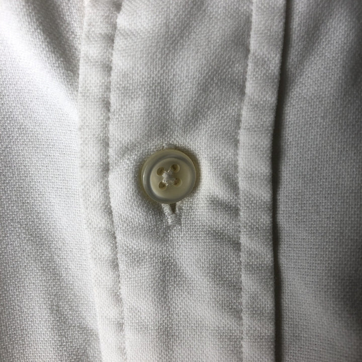 Ralph Lauren BIG SHIRT Long sleeve button down shirt Men's XL size cotton white type Vintage Second Hand