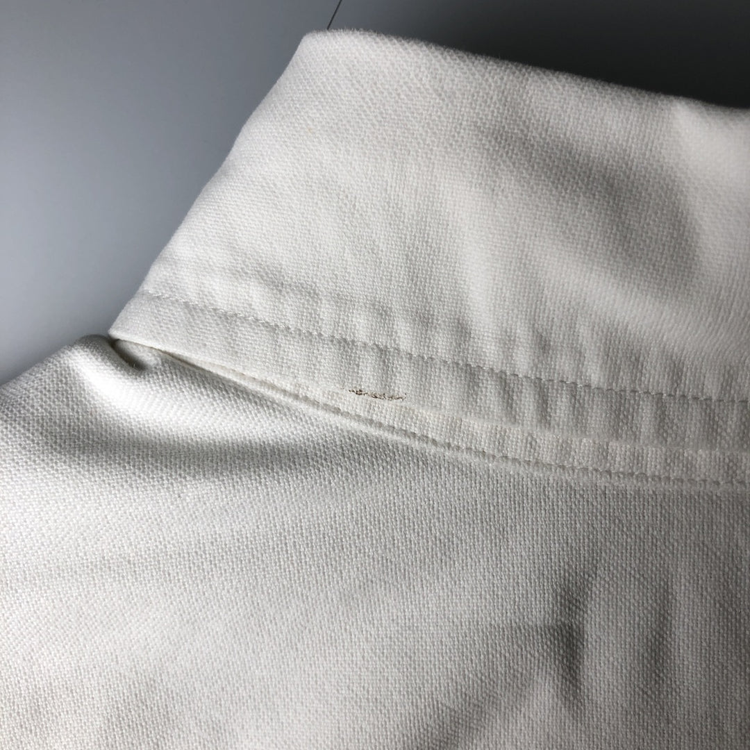 Ralph Lauren BIG SHIRT Long sleeve button down shirt Men's XL size cotton white type Vintage Second Hand