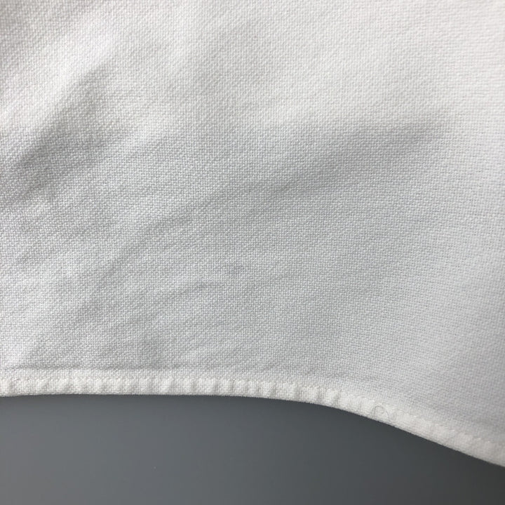 Ralph Lauren BIG SHIRT Long sleeve button down shirt Men's XL size cotton white type Vintage Second Hand