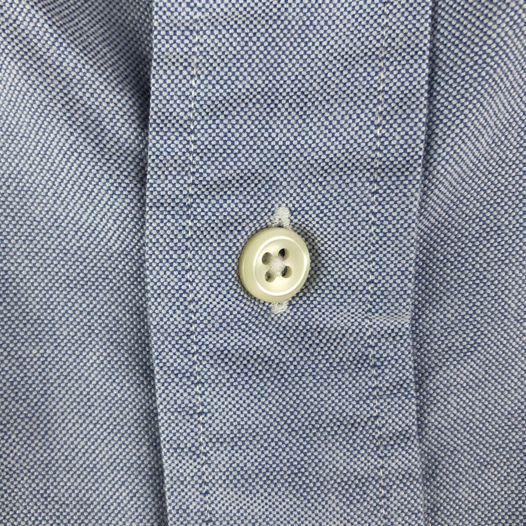 Ralph Lauren YARMOUTH long sleeve button down shirt, men's XL size cotton Blue type light blue Vintage Second Hand