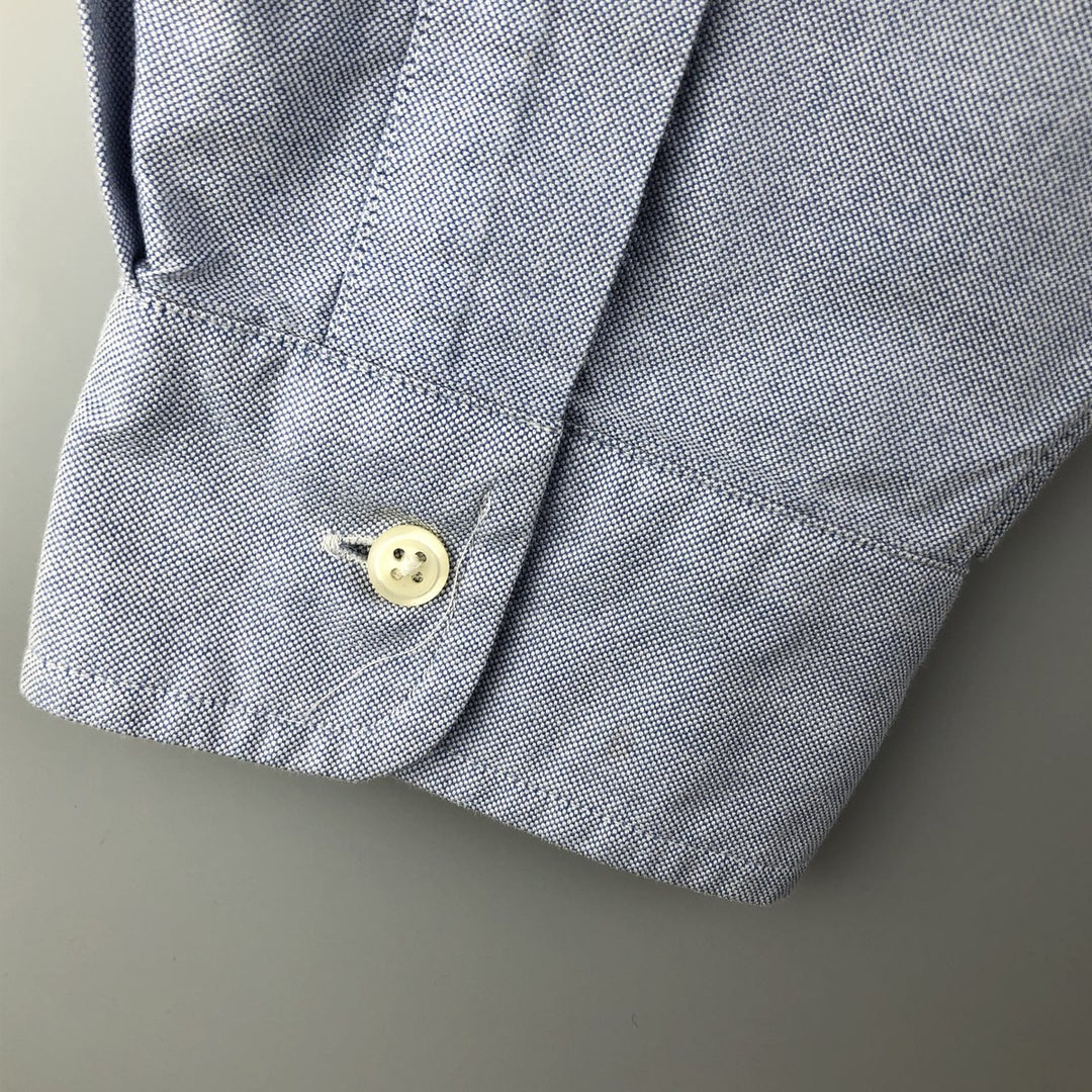 Ralph Lauren YARMOUTH long sleeve button down shirt, men's XL size cotton Blue type light blue Vintage Second Hand