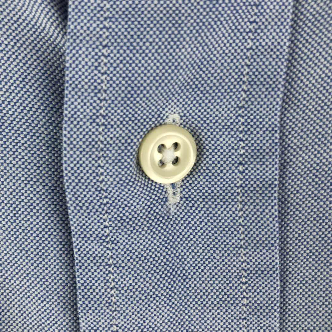 Ralph Lauren YARMOUTH long sleeve button down shirt, men's size L cotton Blue type light blue Vintage Second Hand