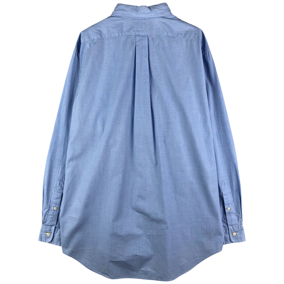 Ralph Lauren Classic Fit Long Sleeve Button Down Shirt, Men's Size L cotton Blue type light blue Vintage Second Hand