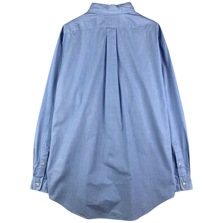 Ralph Lauren Classic Fit Long Sleeve Button Down Shirt, Men's Size L cotton Blue type light blue Vintage Second Hand