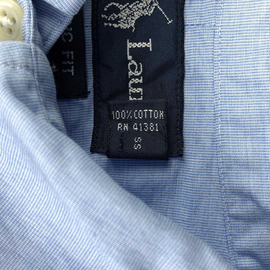 Ralph Lauren Classic Fit Long Sleeve Button Down Shirt, Men's Size L cotton Blue type light blue Vintage Second Hand