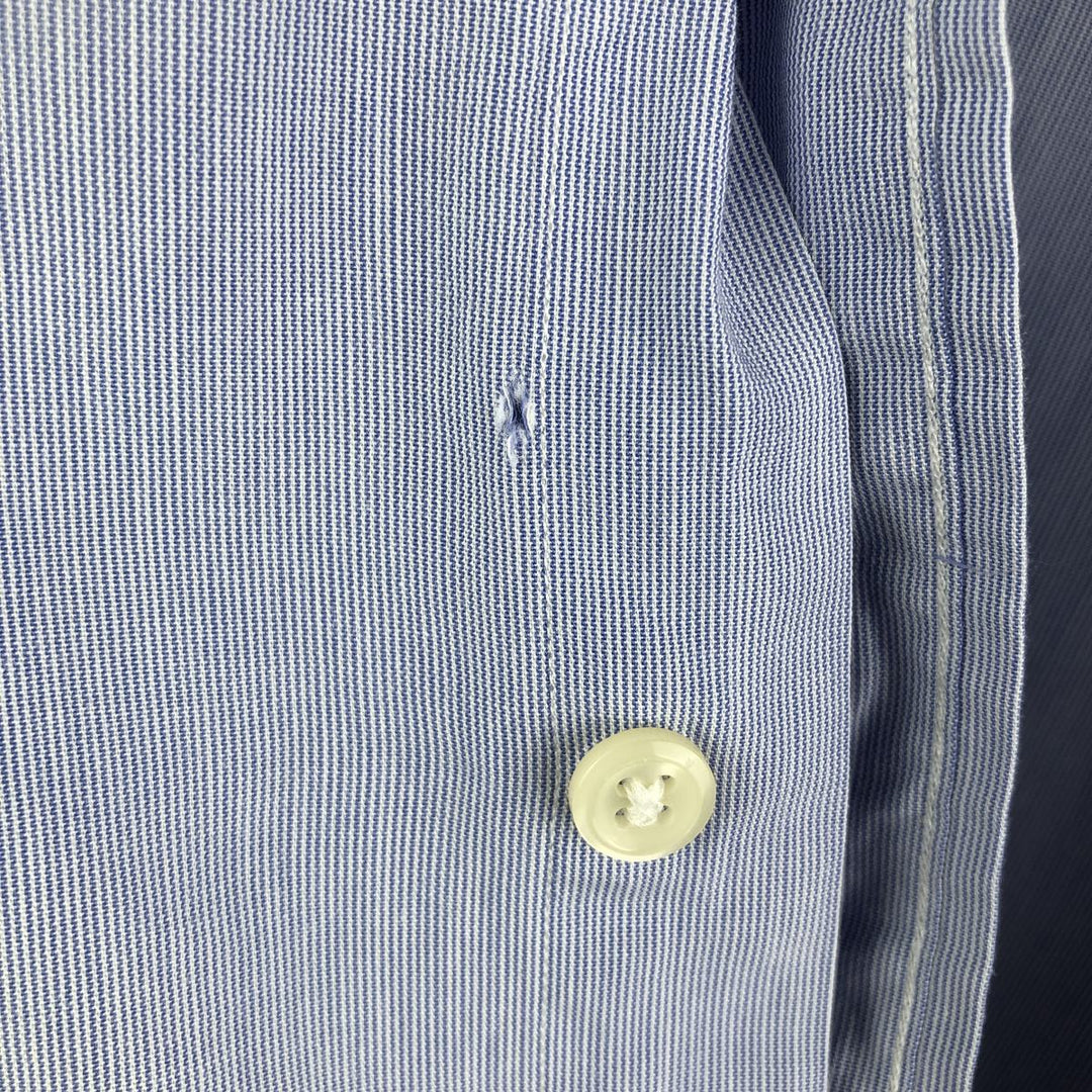 Ralph Lauren POLO by Ralph Lauren ANDREW long sleeve cotton shirt, men's XL size cotton Blue type light blue Vintage Second Hand