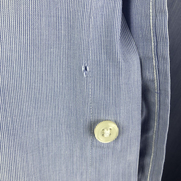 Ralph Lauren POLO by Ralph Lauren ANDREW long sleeve cotton shirt, men's XL size cotton Blue type light blue Vintage Second Hand