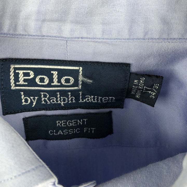 Ralph Lauren REGENT CLASSIC FIT long-sleeved cotton shirt, men's size XL cotton Blue type light blue Vintage Second Hand