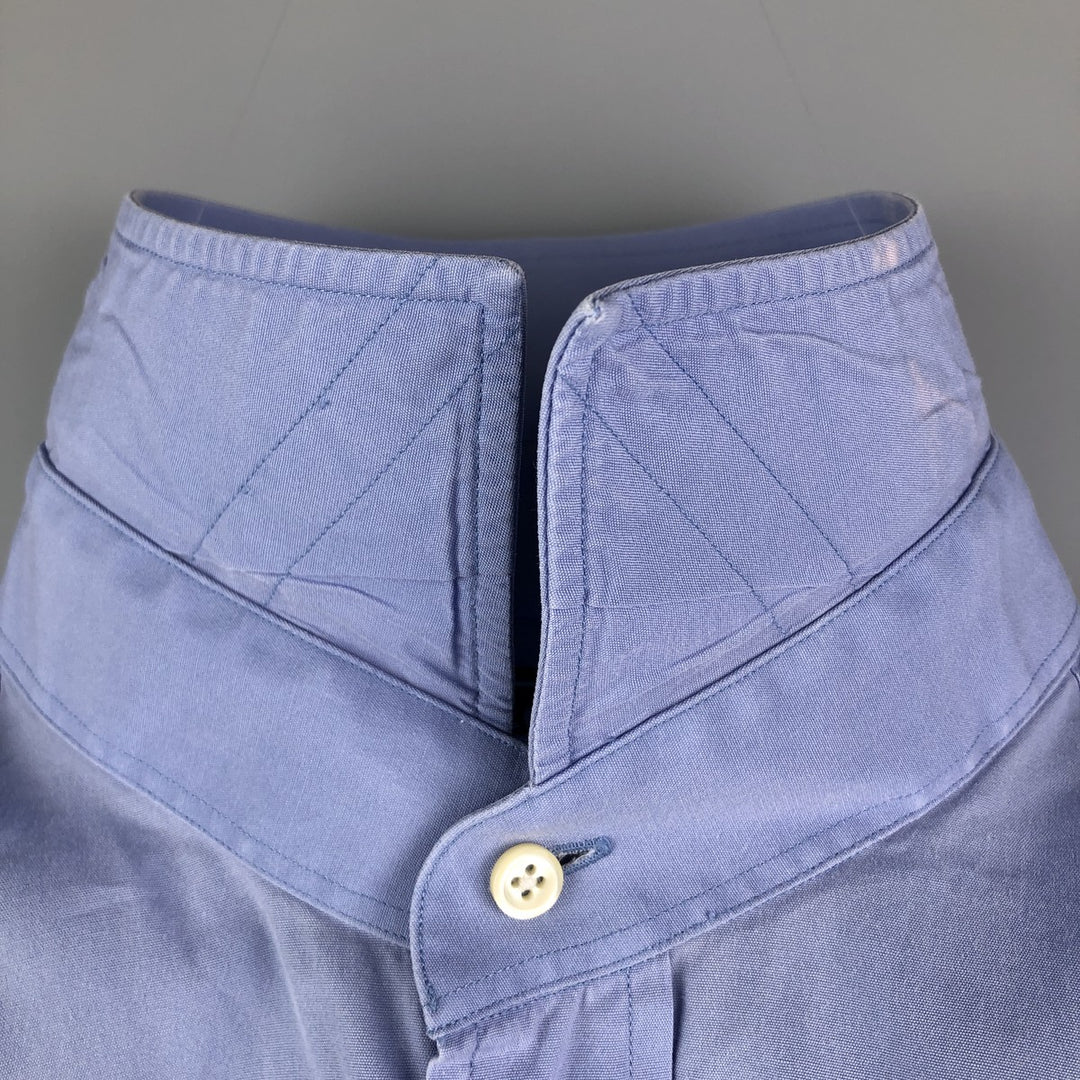 Ralph Lauren REGENT CLASSIC FIT long-sleeved cotton shirt, men's size XL cotton Blue type light blue Vintage Second Hand