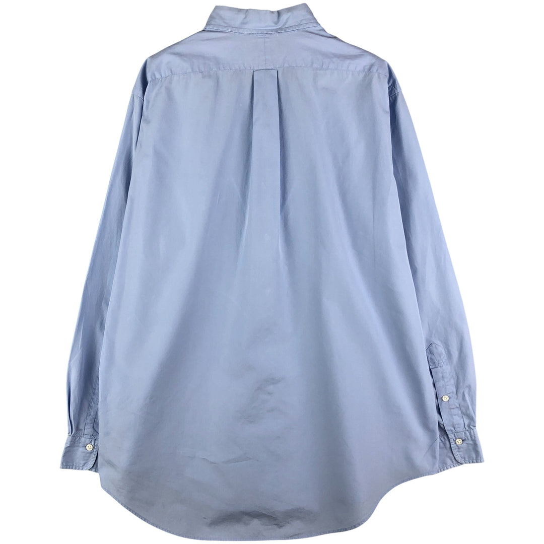Ralph Lauren long sleeve button down shirt, men's size L cotton Blue type light blue Vintage Second Hand